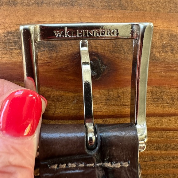 W. Kleinberg Stretch Crocodile belt- Excellent condition - Picture 2 of 7